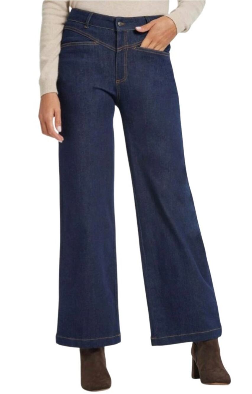 Anatomie Blue Denim Greyson Wide Leg Jeans Pants